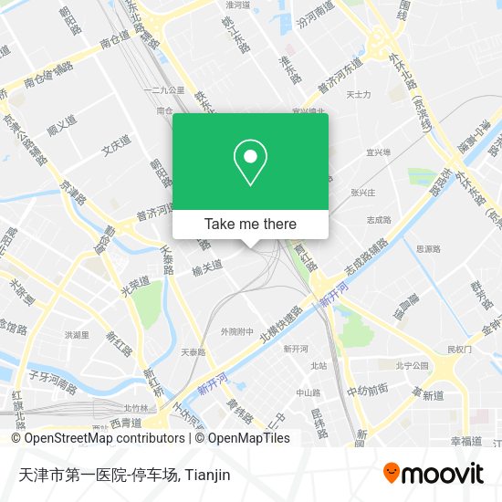 天津市第一医院-停车场 map