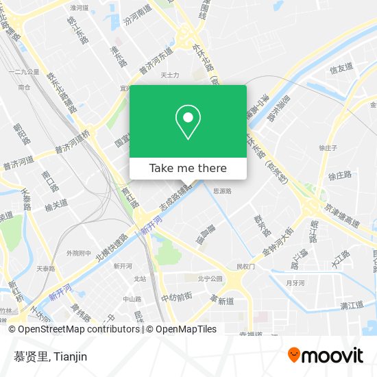 慕贤里 map