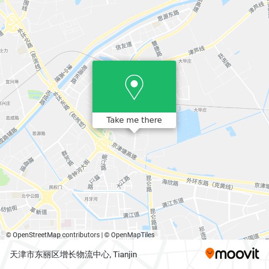 天津市东丽区增长物流中心 map