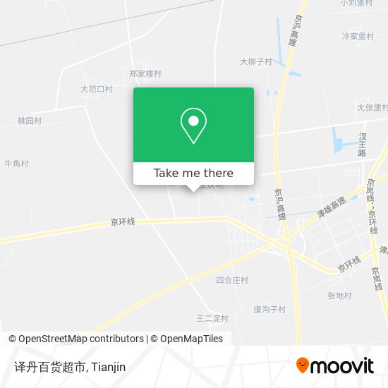 译丹百货超市 map