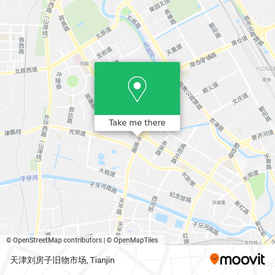 天津刘房子旧物市场 map