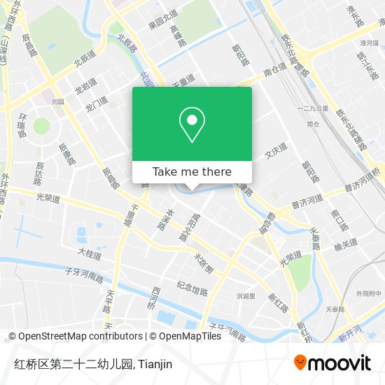 红桥区第二十二幼儿园 map