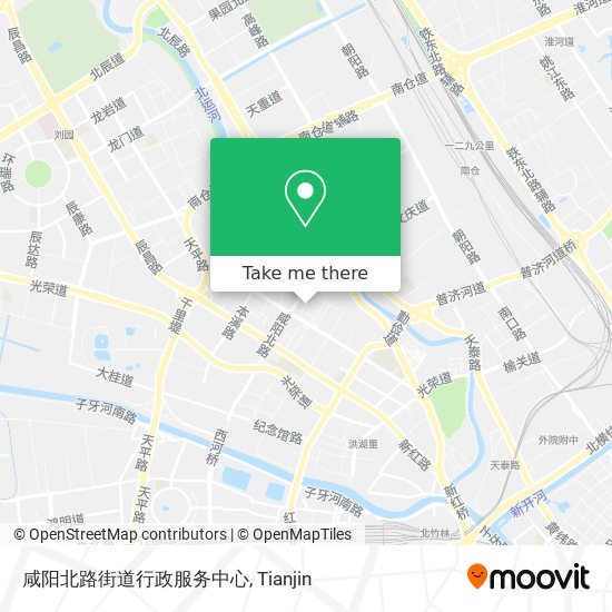 咸阳北路街道行政服务中心 map