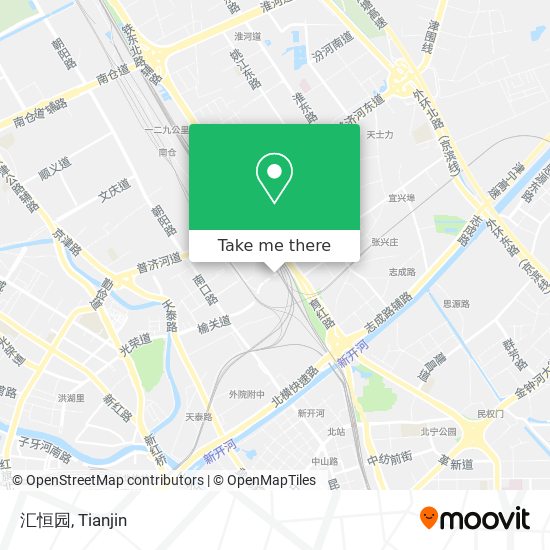 汇恒园 map
