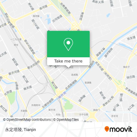 永定塔陵 map