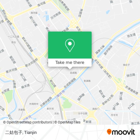二姑包子 map