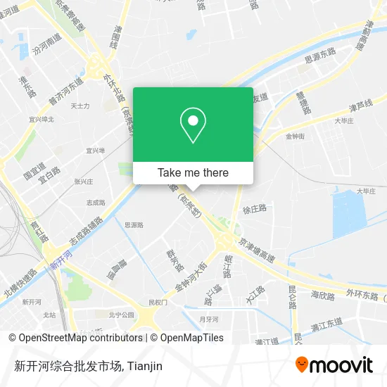 新开河综合批发市场 map