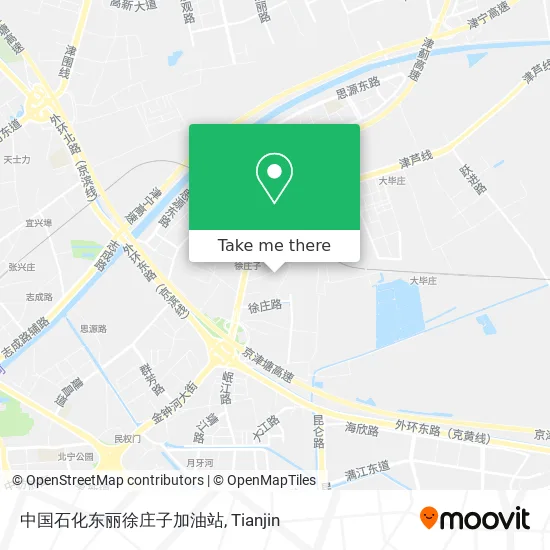 中国石化东丽徐庄子加油站 map
