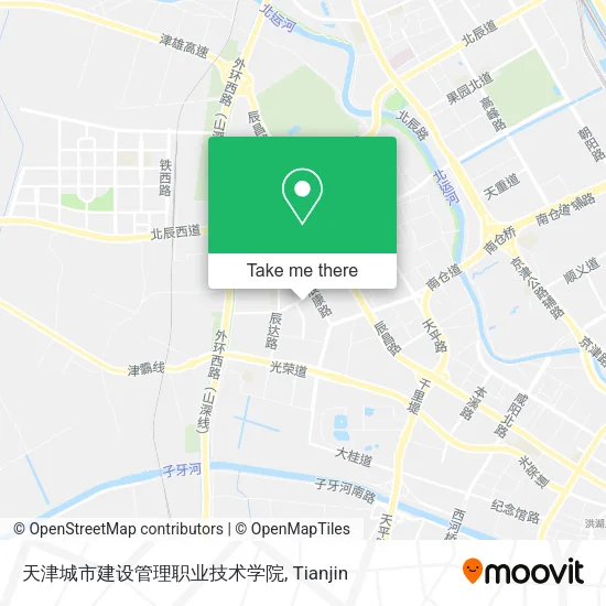 天津城市建设管理职业技术学院 map