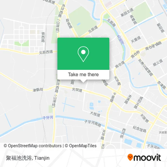 聚福池洗浴 map