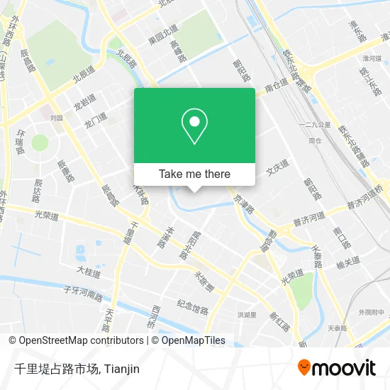 千里堤占路市场 map