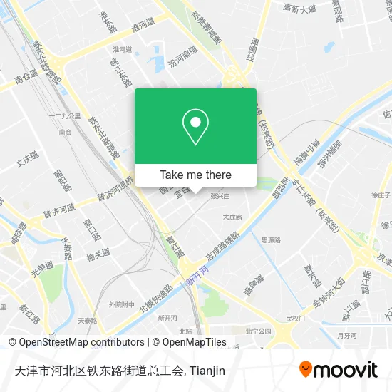 天津市河北区铁东路街道总工会 map