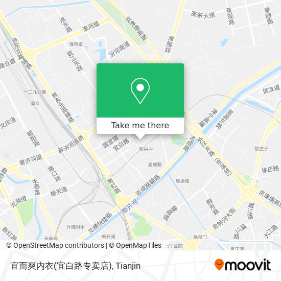 宜而爽内衣(宜白路专卖店) map