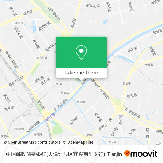 中国邮政储蓄银行(天津北辰区宜兴南里支行) map