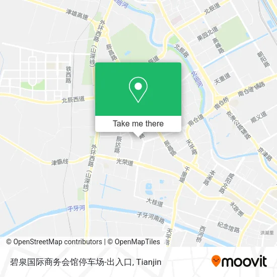 碧泉国际商务会馆停车场-出入口 map