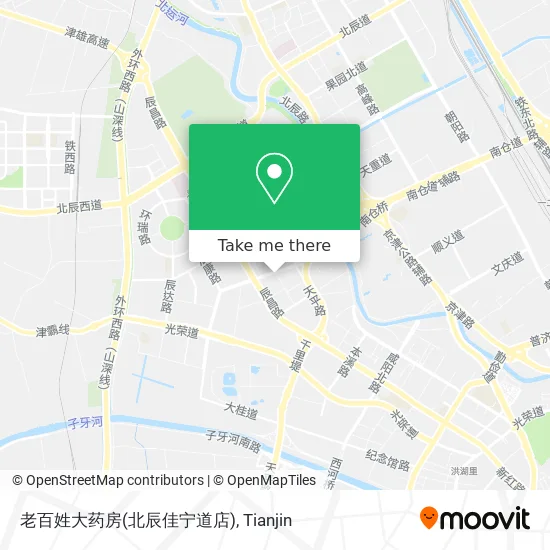 老百姓大药房(北辰佳宁道店) map