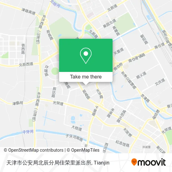 天津市公安局北辰分局佳荣里派出所 map