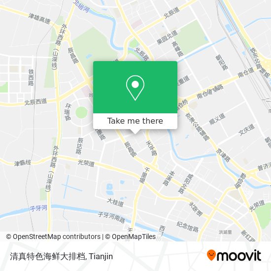 清真特色海鲜大排档 map