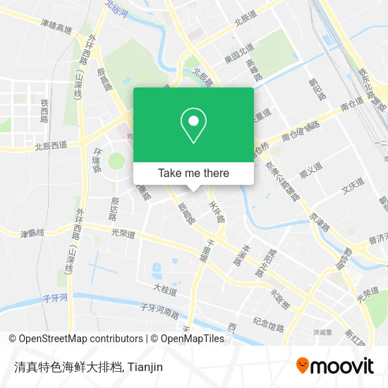 清真特色海鲜大排档 map