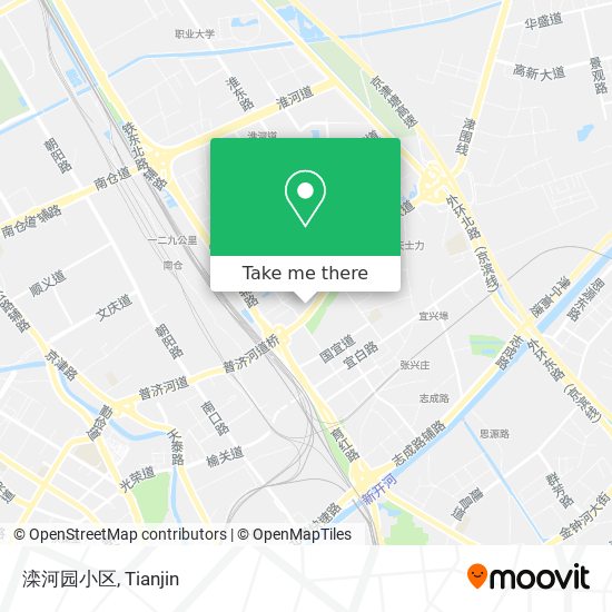 滦河园小区 map