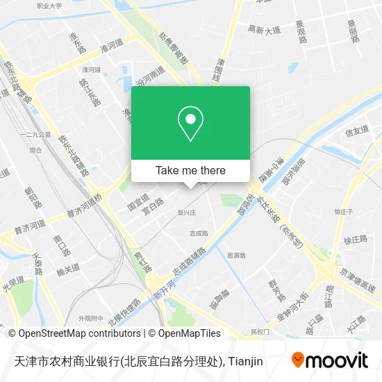 天津市农村商业银行(北辰宜白路分理处) map