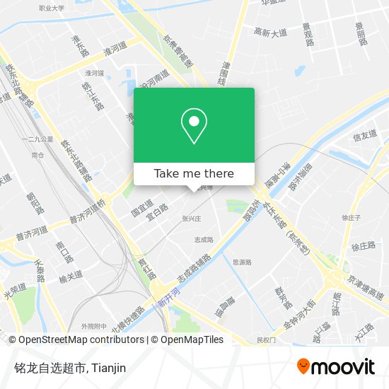 铭龙自选超市 map