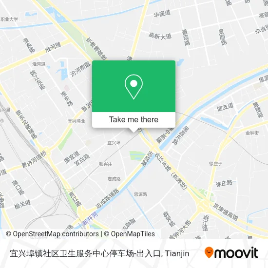 宜兴埠镇社区卫生服务中心停车场-出入口 map