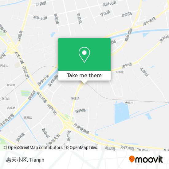 惠天小区 map