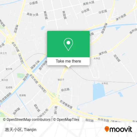 惠天小区 map