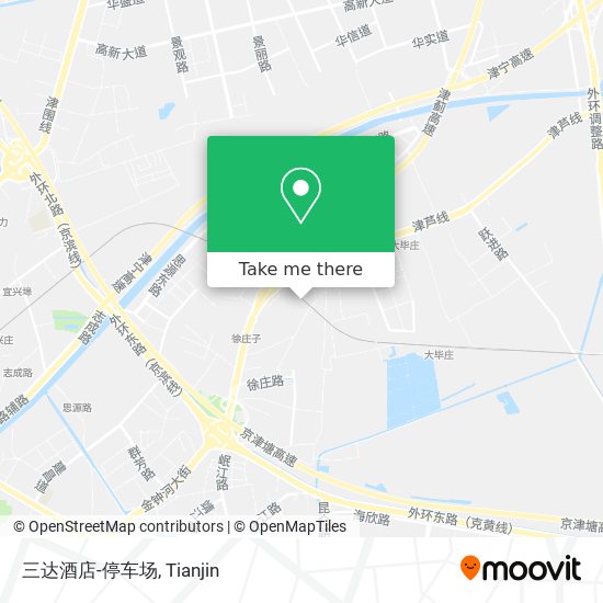 三达酒店-停车场 map