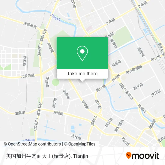 美国加州牛肉面大王(瑞景店) map