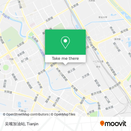 吴嘴加油站 map