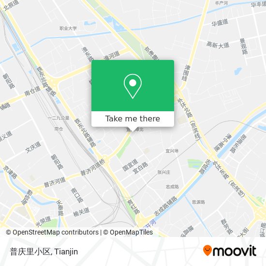 普庆里小区 map