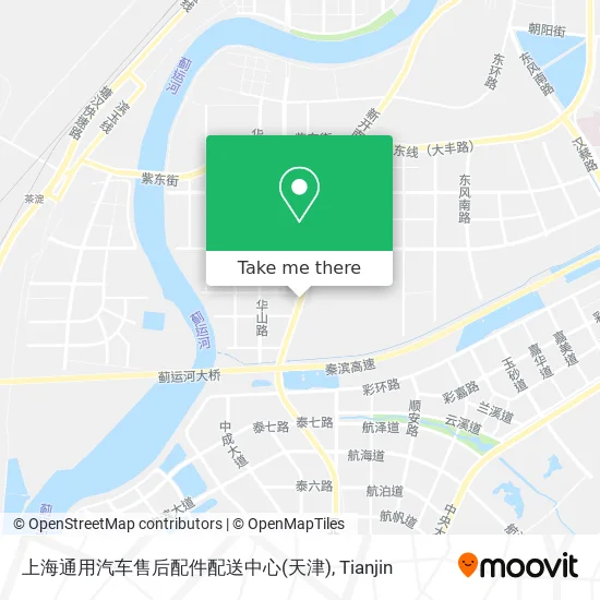 上海通用汽车售后配件配送中心(天津) map