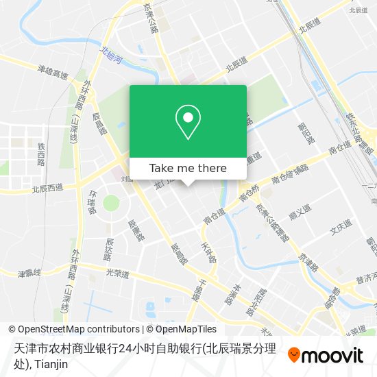 天津市农村商业银行24小时自助银行(北辰瑞景分理处) map