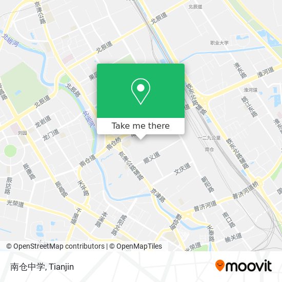 南仓中学 map