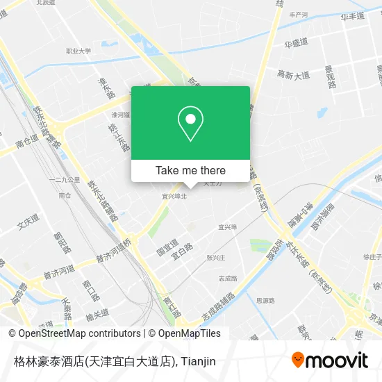 格林豪泰酒店(天津宜白大道店) map