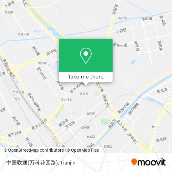中国联通(万科花园路) map