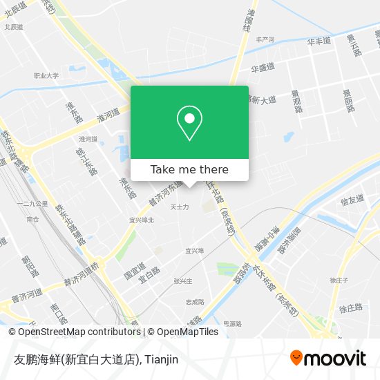 友鹏海鲜(新宜白大道店) map