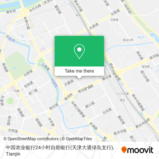 中国农业银行24小时自助银行(天津大通绿岛支行) map
