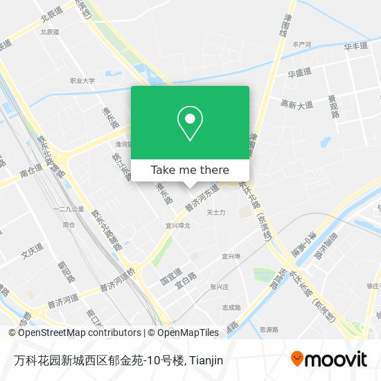 万科花园新城西区郁金苑-10号楼 map