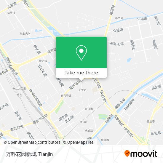 万科花园新城 map