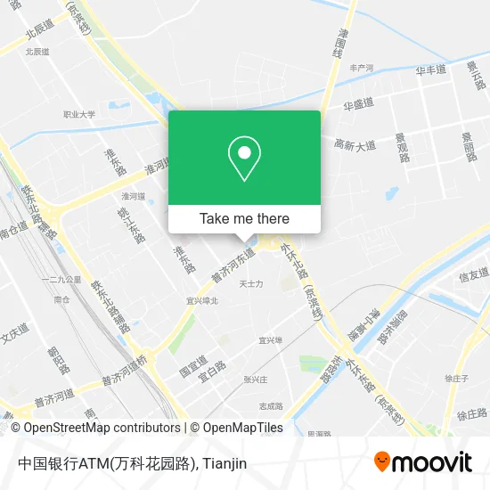 中国银行ATM(万科花园路) map