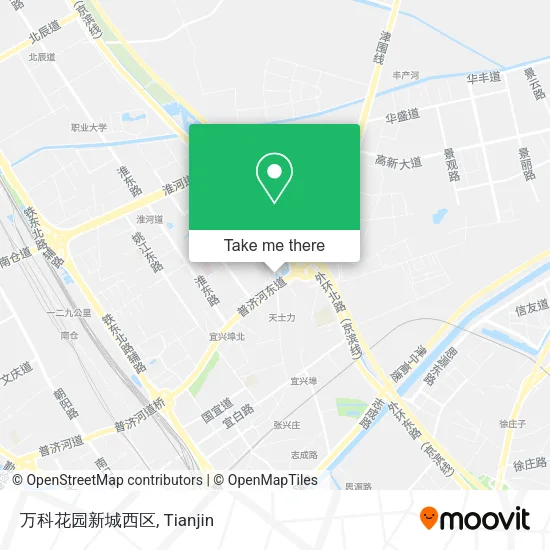 万科花园新城西区 map