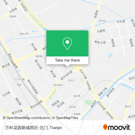 万科花园新城西区-北门 map