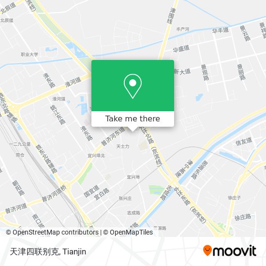 天津四联别克 map