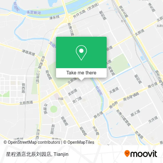 星程酒店北辰刘园店 map