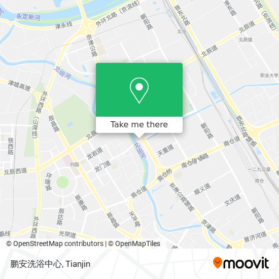 鹏安洗浴中心 map