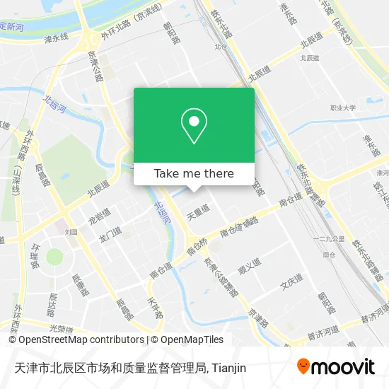 天津市北辰区市场和质量监督管理局 map