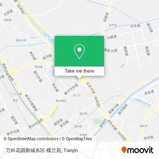 万科花园新城东区-蝶兰苑 map